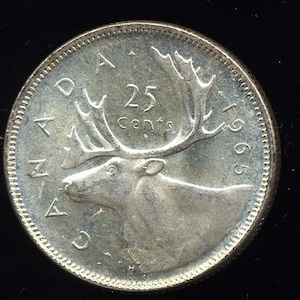 1965 Canada 25 cents Silver (Elizabeth II)