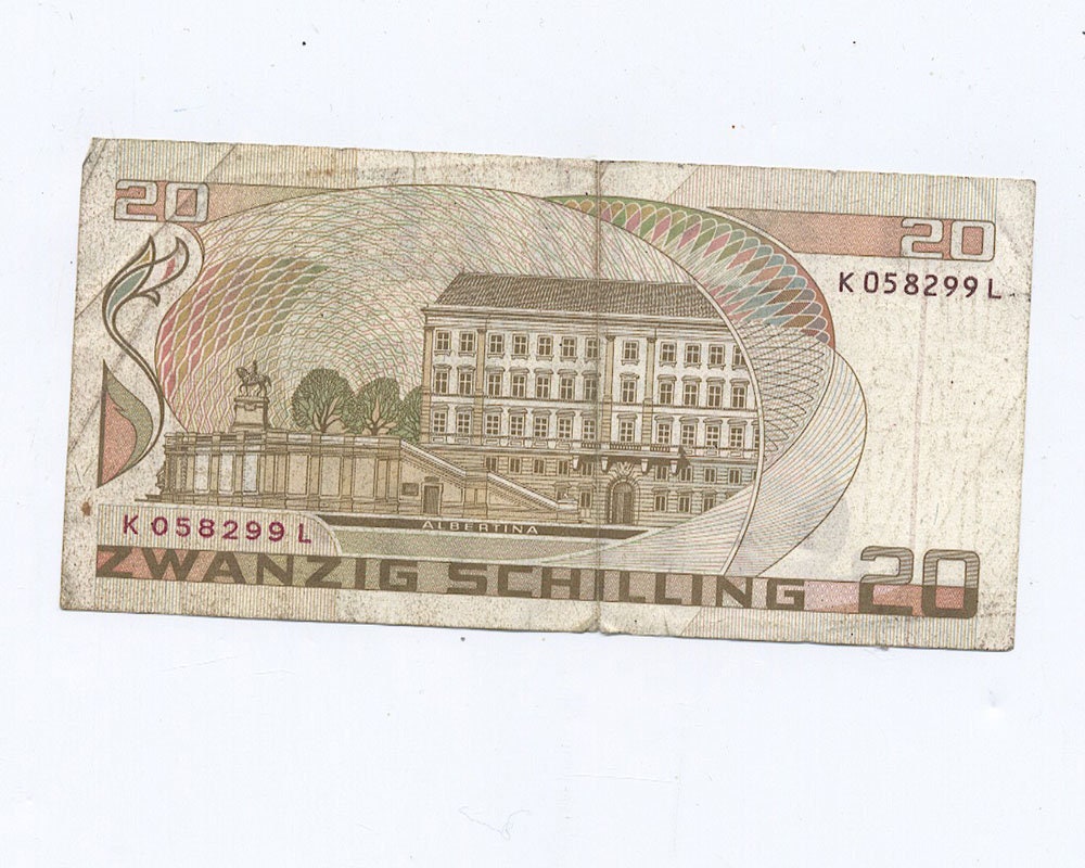◆オーストリア 旧シリング紙幣 20 schillings◆ 24 オーストリアシリング紙幣 Stock Photos, High-Res Pictures