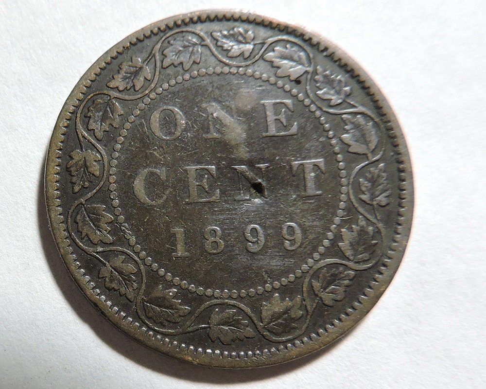 1セント、大型 1899年（ビクトリア女王）デント - Etsy 日本