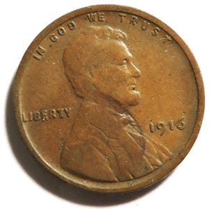 1916 Lincoln USA Wheat Cent - VG or better
