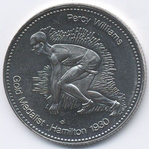 1978 Trade Token Percy Williams gouden medaillewinnaar 1930 Edmonton Coin