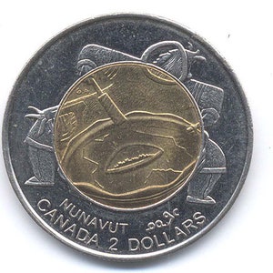 Canada 1999 Nunavut 2 Dollar Bi-Metalic Coin (Elizabeth II)