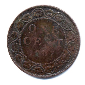 1-Cent Large 1907 (Edward VII)