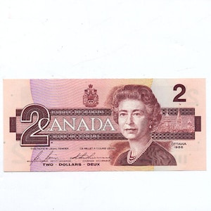 1986 Bank of Canada Two Dollars Bank Note - Bonin/Thiessen XF