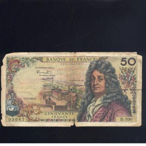 Banconota da 50 franchi della Francia del 1967