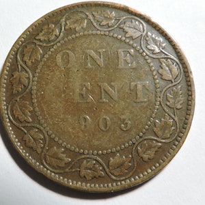 1903 Canada 1-Cent Large (Edward VII)