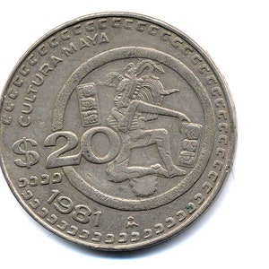 1981 Mexico 20 Pesos Coin