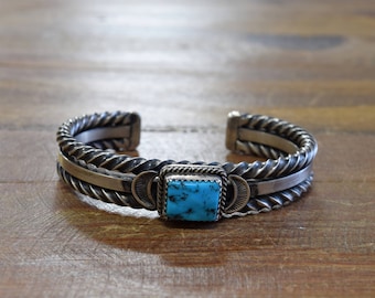 Vintage Sterling Silver Hopi Ferron Joseyesva Cuff Bracelet - Etsy