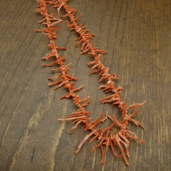 Beautiful Pink Branch Coral Necklace 25" - image 3