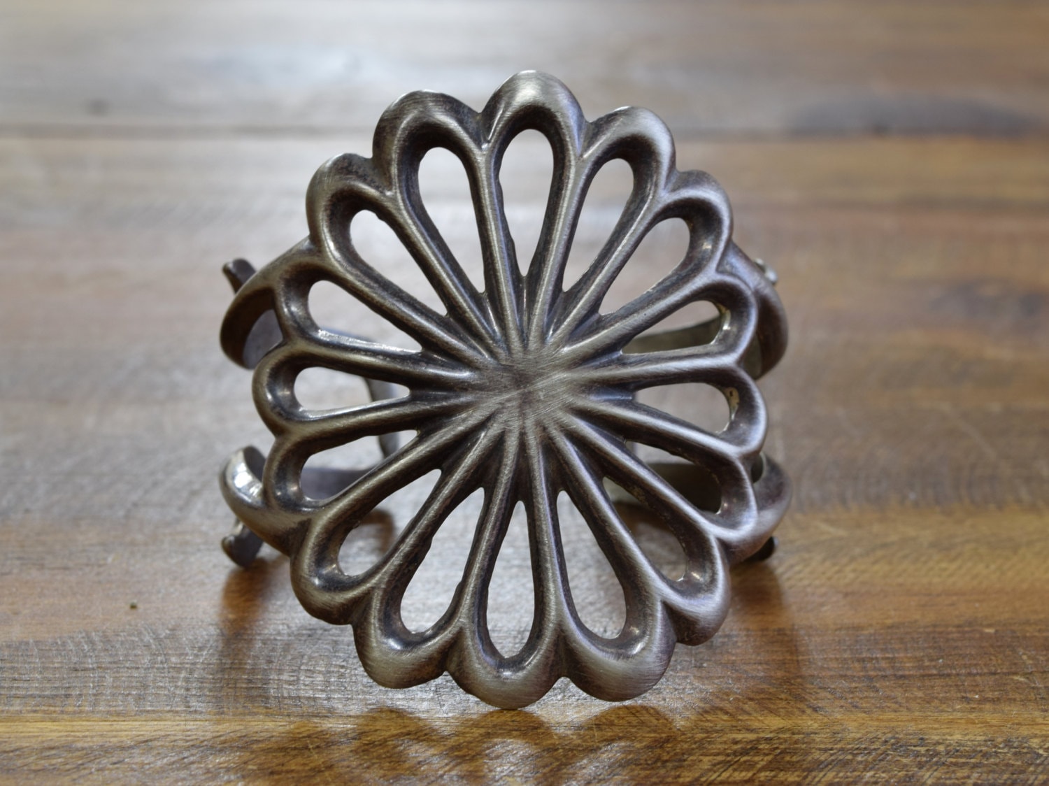 Vintage Navajo Sterling Silver Sandcast Cuff Bracelet - Etsy