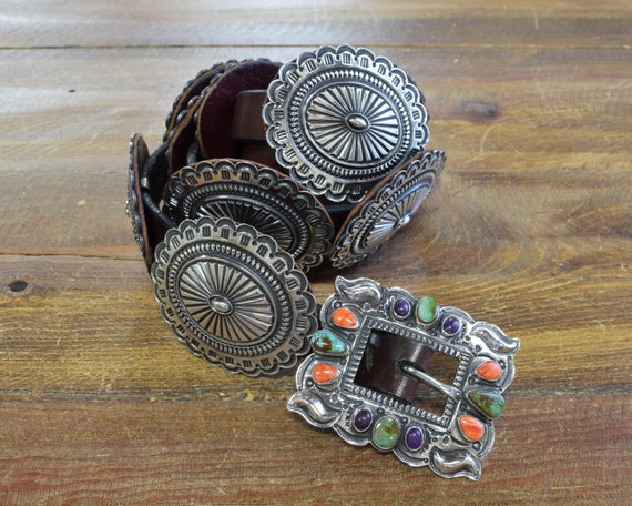 Vintage Navajo Concho Belt by Sunshine Reeves