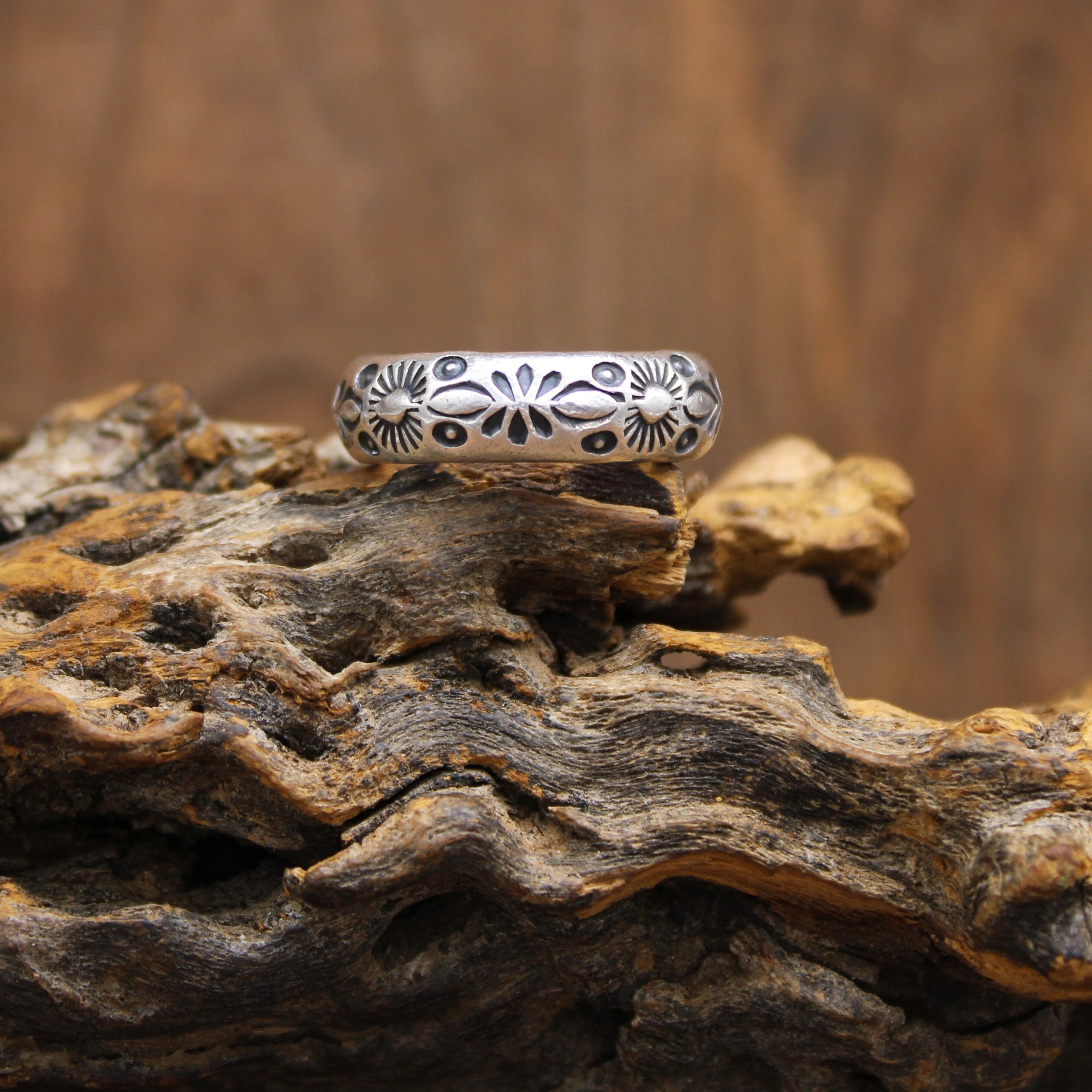 Sterling Silver Heavy Band Ring by Arnold Goodluck Navajo