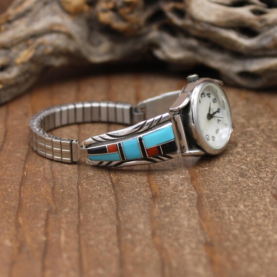 Vintage WatchIt Womens Watch 28mm Signed Native Sterling Watch Tips New Battery Vintage WatchIt Womens Watch 28mm Signed Native Sterling  main image 4