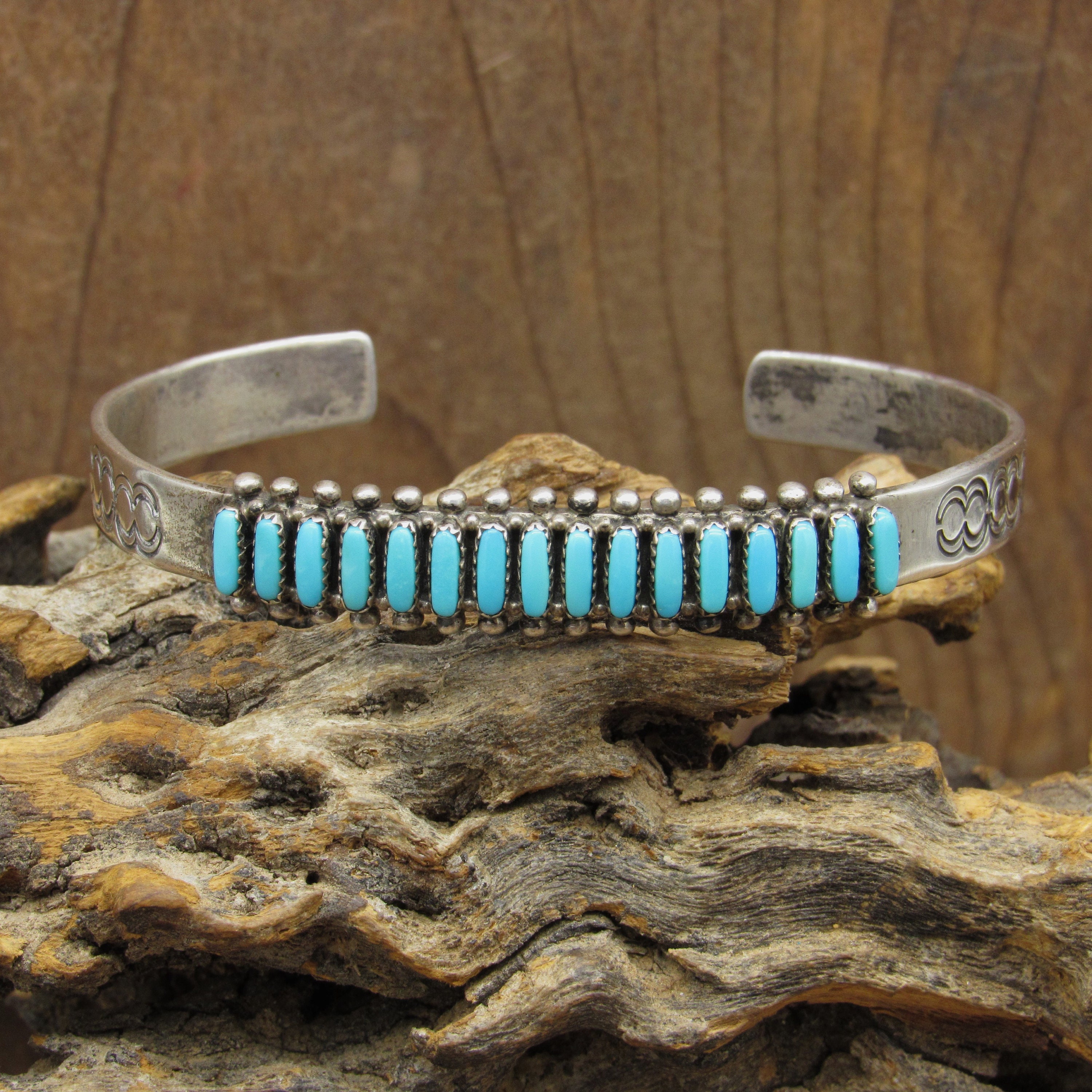 Vintage Gloria Acque Zuni Needlepoint Cuff Bracelet - Etsy