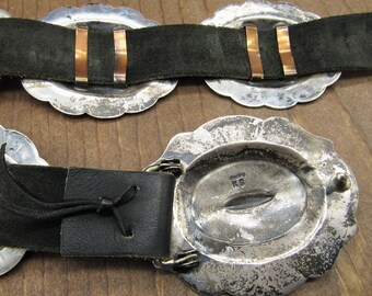 Vintage Sterling Silver Repousse Concho Belt - Etsy Vintage Sterling Silver Repousse Concho Belt - Etsy