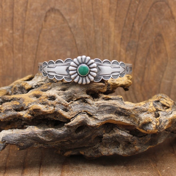 Sterling Silver and Turquoise Southwest Cuff Brace