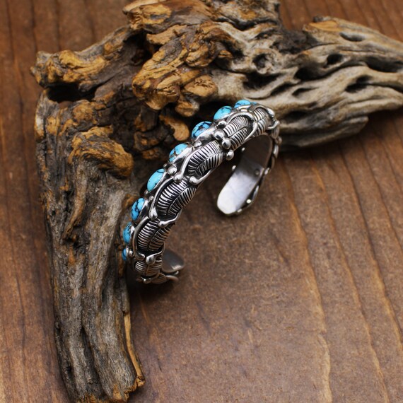 Sterling Silver Triangle Wire Cuff Bracelet with … - image 6