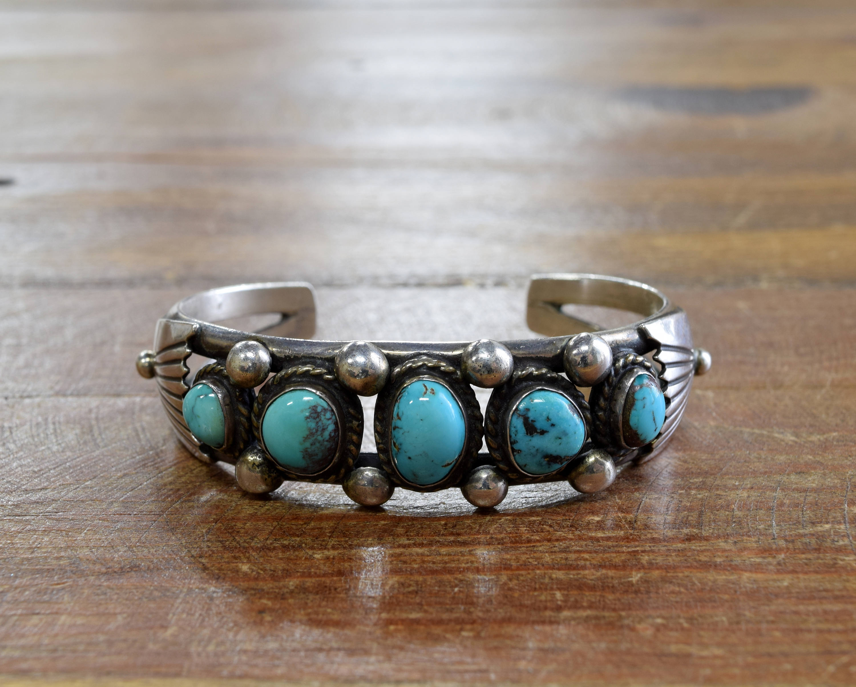 Bertha Smith Vintage Native American Navajo Turquoise Sterling Silver Bracelet Bertha Smith Vintage Native American Navajo Turquoise Sterling Silver Bracelet