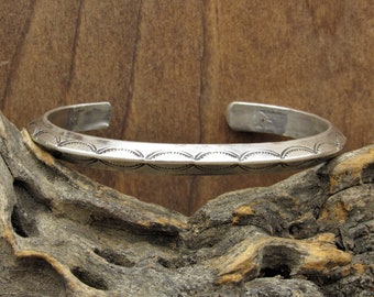 Vintage Sterling Silver Cuff Bracelet *
