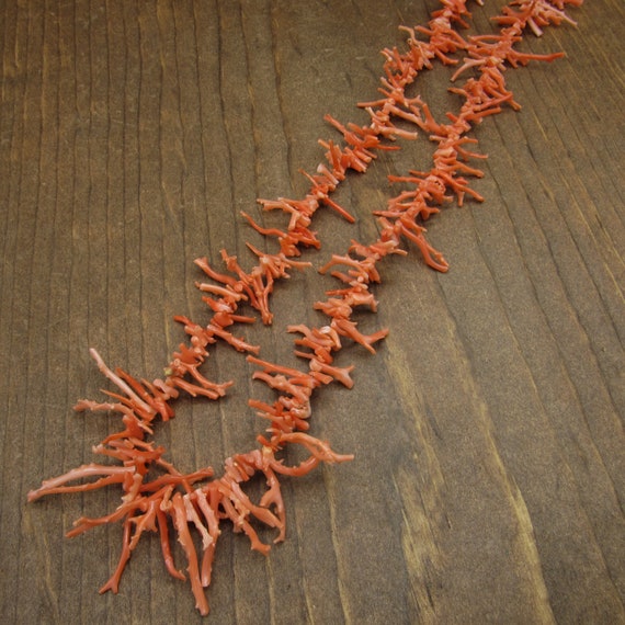 Beautiful Pink Branch Coral Necklace 25" - image 4