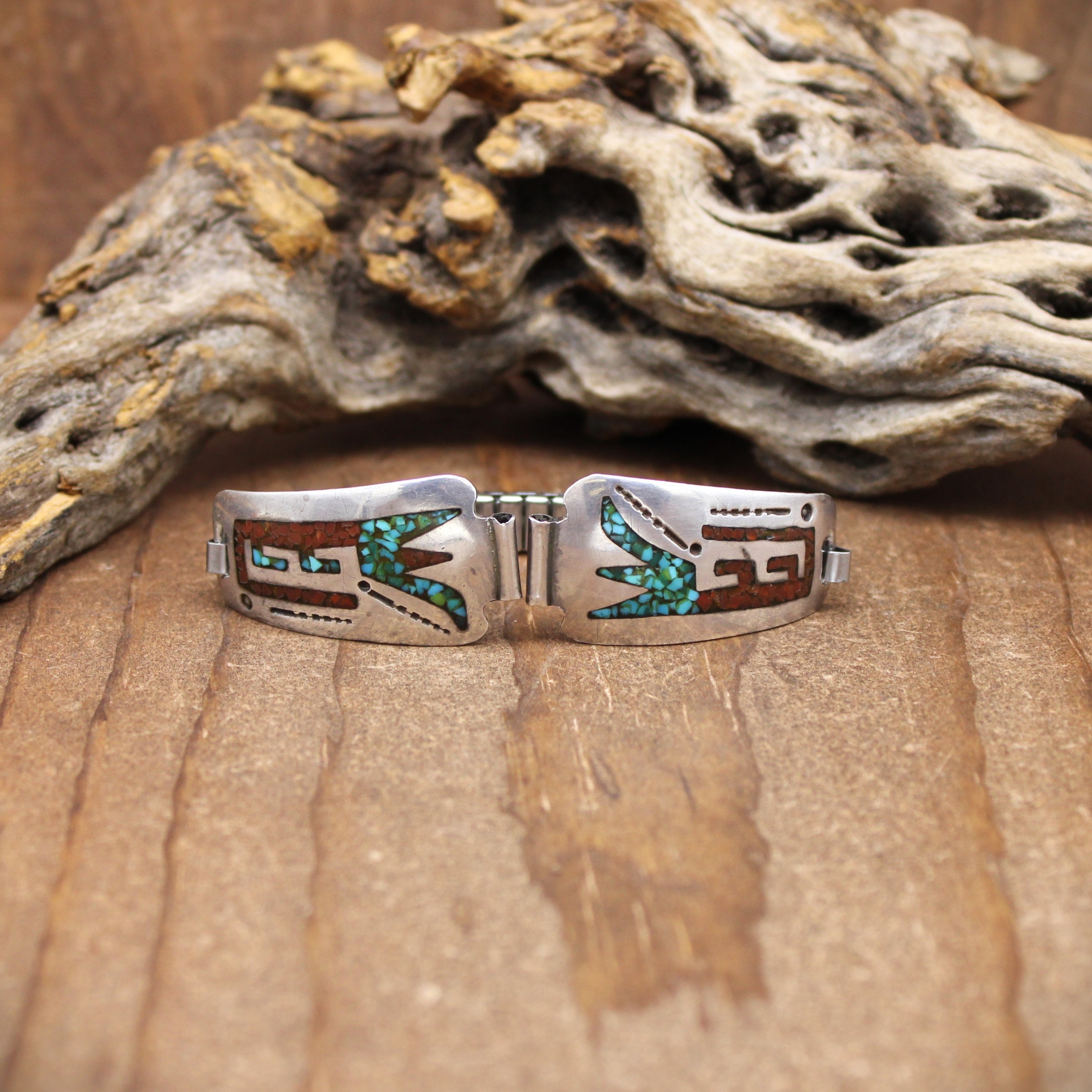 Important Vintage Native American Navajo Hy Craig 14k Gold Sterling Silver Bracelet Old Important Vintage Native American Navajo Hy Craig 14k Gold Sterling Silver Bracelet Old