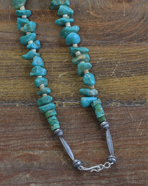 Vintage Beaded Turquoise Necklace + - image 3