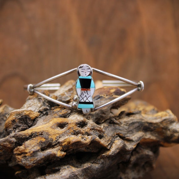 Sterling Silver Zuni Maiden Cuff Bracelet by There