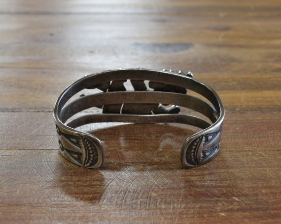 Vintage Zuni Sterling Silver and Multi-Stone Inla… - image 3