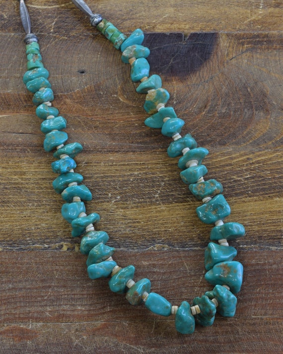 Vintage Beaded Turquoise Necklace + - image 2