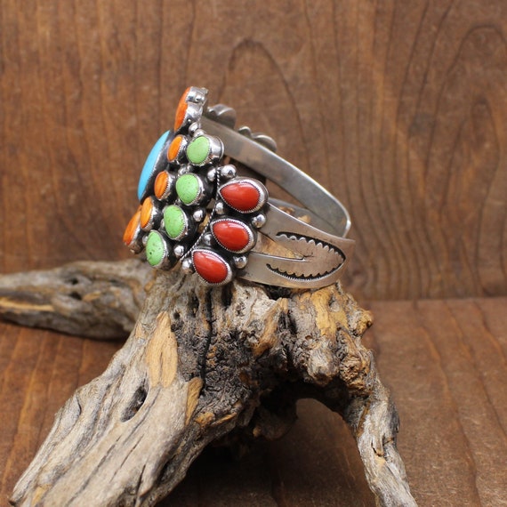 Sterling Silver Colorful Multi Stone Don Lucas Cu… - image 3