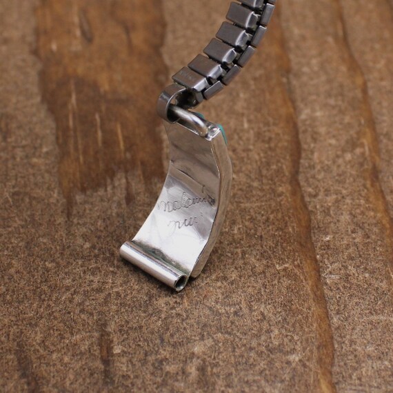 Vintage Sterling Silver Turquoise Inlaid Zuni Watch Band * - Etsy