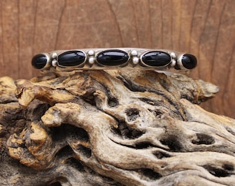 Navajo/zuni Artisan-albert JAKE-HEAVY 12 Gauge- Black Onyx Navajo/zuni Artisan-albert JAKE-HEAVY 12 Gauge- Black Onyx