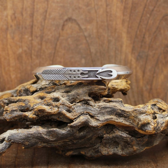 Sterling Silver Triangle Wire Bracelet with Silve… - image 1