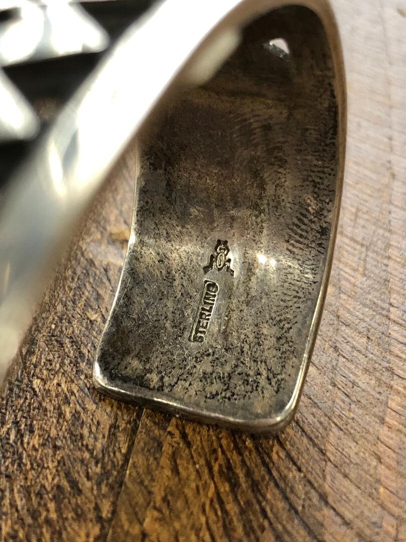 【Hopi】【Ferron Joseysva】【ブレスレット】 Vintage Sterling Silver Hopi Ferron Joseyesva Cuff Bracelet - Etsy