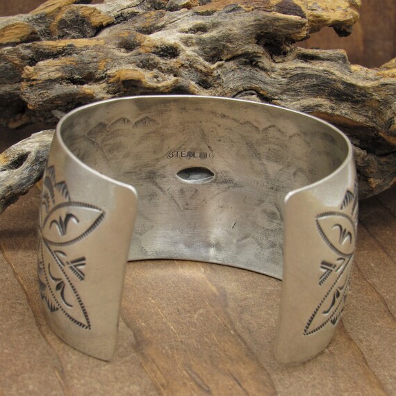 Silver Half Circle Stamped Cuff main image 0