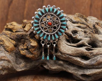 Vintage Native American Indian Jewelry Navajo Zuni Sterling Silver