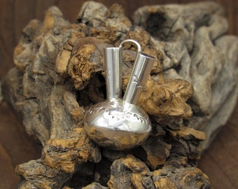 Navajo Wedding Vase Sterling Silver Pendant by Elizabeth Margret Whitman*