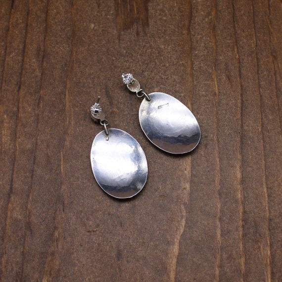 Vintage Sterling Silver Oval Dangle Kokopelli Mal… - image 4