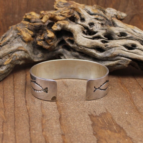 Navajo Sterling Silver and 12K GF Storyteller Bracelet* - Etsy