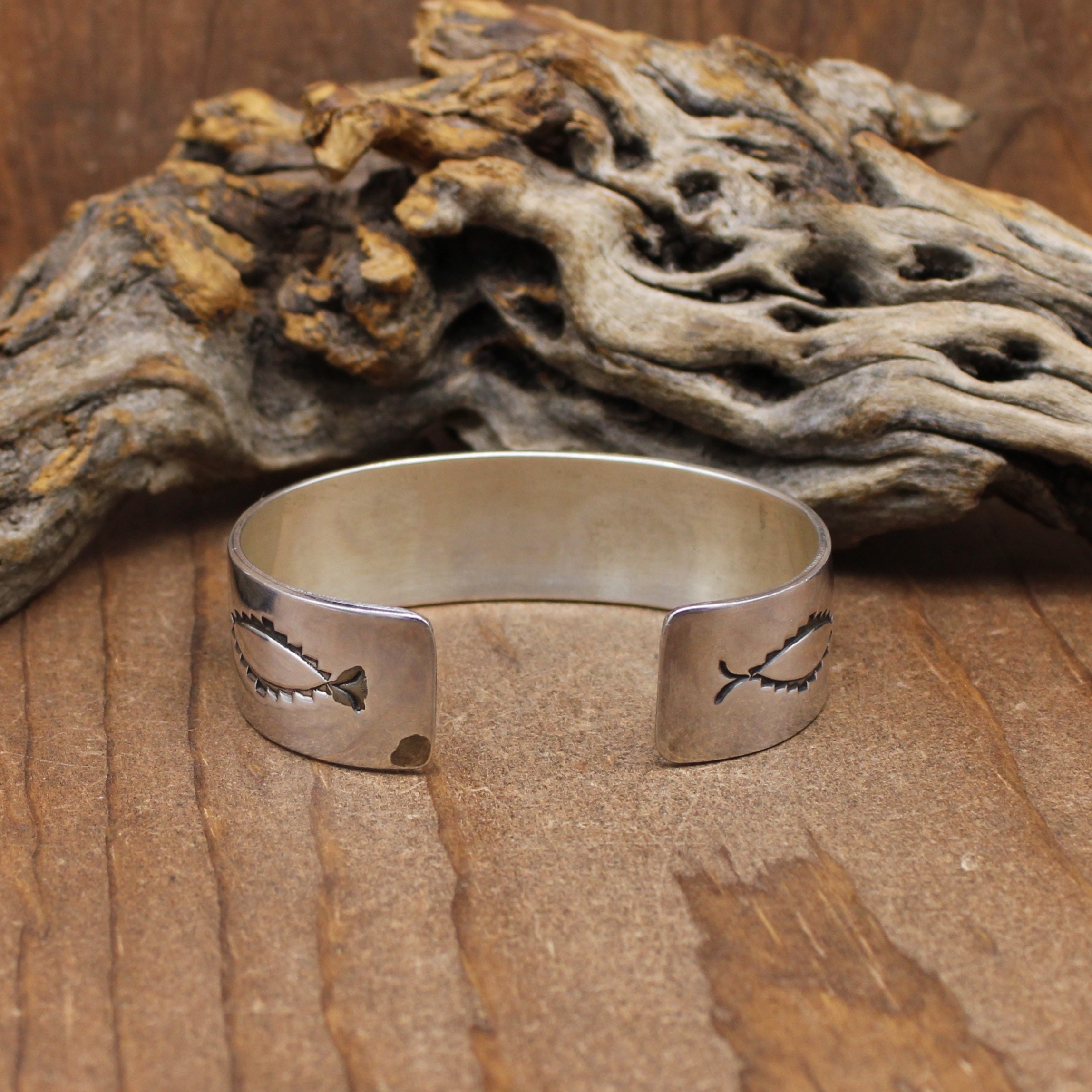 Navajo Sterling Silver and 12K GF Storyteller Bracelet* - Etsy