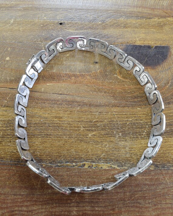 Vintage Sterling Silver Mexican Necklace - image 4