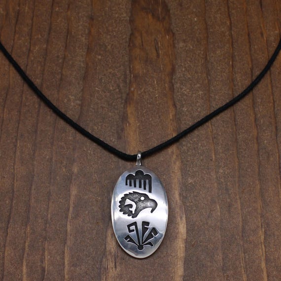 Genuine Hopi Necklace by Cyrus Josytewa - Gem