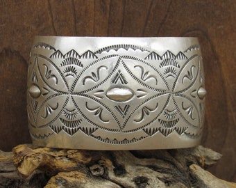 Vintage Native American MC Tsasie Navajo Sterling Silver Stamp