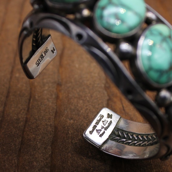 Rare Triangular Shank Orville Tsinnie (d.) Native American Jewelry Silver Thick Bracelet Rare Triangular Shank Orville Tsinnie (d.) Native American Jewelry Silver Thick Bracelet