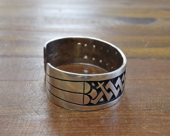 【Hopi】【Ferron Joseysva】【ブレスレット】 Vintage Sterling Silver Hopi Ferron Joseyesva Cuff Bracelet - Etsy