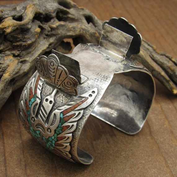 Peyote Bird Designs 925 Silver Turquoise & Coral Watch | Santa Fe Artisan Peyote Bird Designs Turquoise Semiprecious Beads Women main image 4