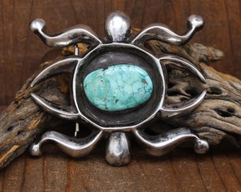 Francis L Begay Navajo Artist Vintage Squash Blossom Naja Necklace