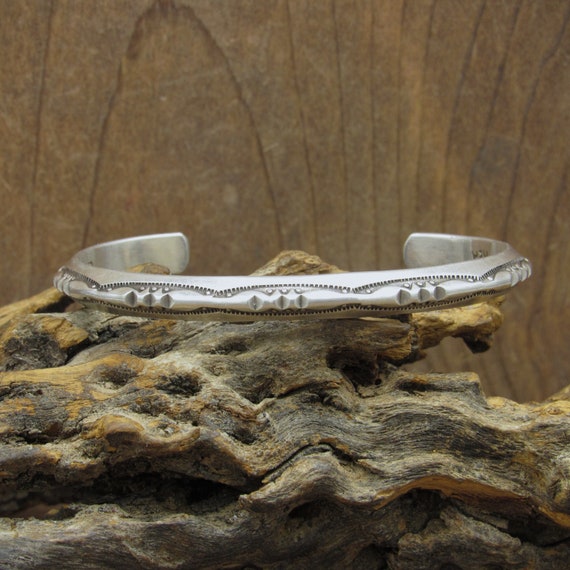 Sterling Silver Southwest Triangle Wire Cuff Brace