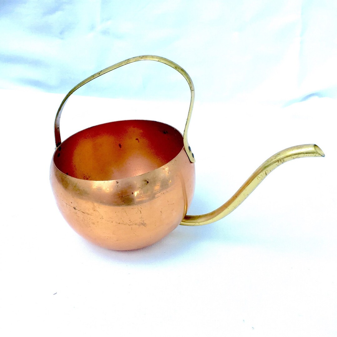 Copper Watering Can Vintage Copper Brass Garden Accessory Coppercraft