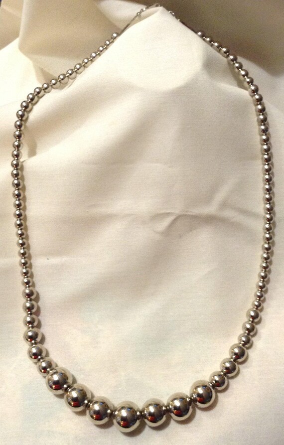 silver necklace marked korea